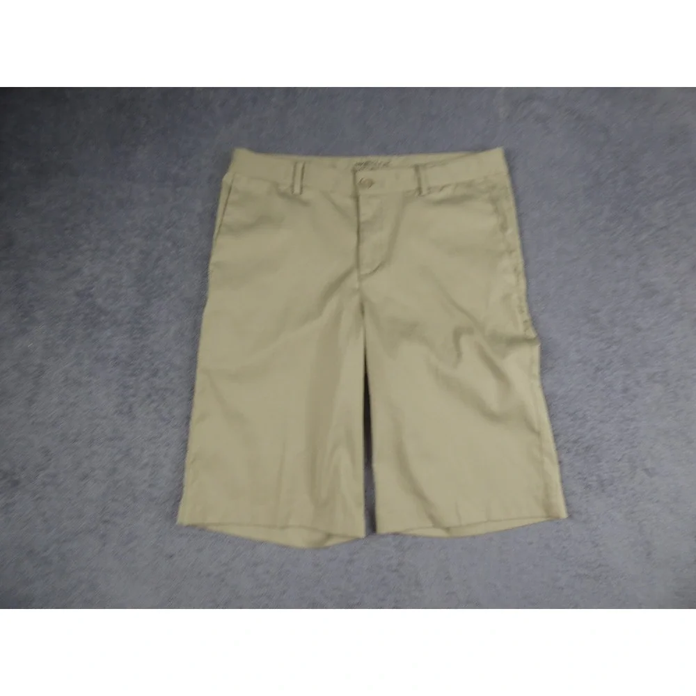 Nike Golf Dri-FIT Shorts Mens XL Khaki Tan Performance Flat Front Golfing 38W - Picture 2 of 6